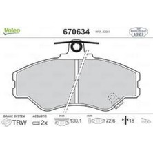 Valeo Dısk Fren Balata On Hyundaı H100