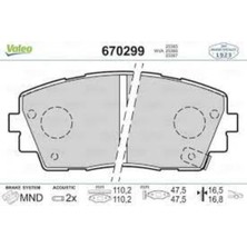 Valeo Dısk Fren Balata On Kıa Pıcanto Ta 1.0/1.2 05/11>
