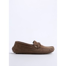 Fabrika Deri Bej Erkek Loafer SINE