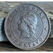 Kovak & Kailyn Arjantin 1 Centavo 1895 Orjinal Madeni Para - Ça