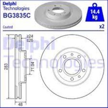 Delphi Fren Dıskı On (5d 282MM) 407 04- 508 10-