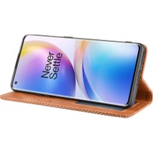 BDT Boutique Oneplus 8 Için Kılıf Pro 5g Manyetik Kapatma Cüzdan Pu Deri (Yurt Dışından)