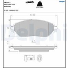 Delphi Fren Balatası On Opel Vıvaro Combı 1.6 Cdtı Vıvaro Panelvan/van 1.6cdtı 14>