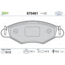 Valeo Fren Balatası On Wva 23597 Peugeot P206 1.4 1.4hdı 1.6 98-> (131.05X47.29X18MM)