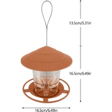 Shanhua Shop No.2 Tarzı Açık Kuş Besleyici Ev Su Geçirmez Gazebo Asılı Yabani Kuş Besleyici Kafesi Asmak Halatlı Açık Konteyner Kuş Besleyici Bahçe (Yurt Dışından)