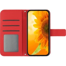 Bdt Shop Oppo Case 8 5g Için Lüks Pu Deri Kısa Kayış Flip Cüzdan Telefon Kılıfı (Yurt Dışından)