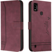 Bdt Shop Zte Blade A51 El Kayışı Manyetik Kapatma Pu Deri Kart Için Telefon Kılıfı (Yurt Dışından)