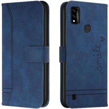 Bdt Shop Zte Blade A51 El Kayışı Manyetik Kapatma Pu Deri Kart Için Telefon Kılıfı (Yurt Dışından)