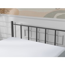 Evger K90 Siyah Metal Karyola Tek Kişilik (90X190 Cm) Yataksız