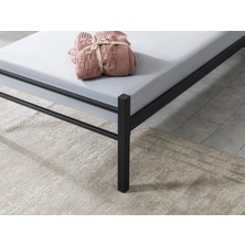 Evger K90 Siyah Metal Karyola Tek Kişilik (90X190 Cm) Yataksız