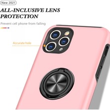 Newface Apple iPhone 11 Pro Kılıf Elit Yüzüklü Kapak - Pembe 327107