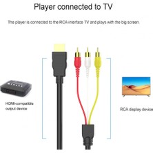 Yinstree 1.5 M 2 Adet/takım Rca Kablo HDMI Uyumlu Erkek 3rca Pvc 3 Rca Scart Adaptörü Tv Hdtv Için (Yurt Dışından)