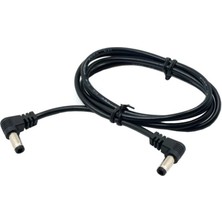 Yinstree Dc 90 Derece Kablo Dc Güç 5.5 x 2.1mm / 2.5mm Erkek - 5.5 2.1/2.5mm Erkek Fiş Kablosu Sağ Açılı 90 Derece 60CM (Yurt Dışından)