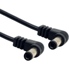 Yinstree Dc 90 Derece Kablo Dc Güç 5.5 x 2.1mm / 2.5mm Erkek - 5.5 2.1/2.5mm Erkek Fiş Kablosu Sağ Açılı 90 Derece 60CM (Yurt Dışından)