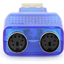 Yinstree Usb'den Ps2'ye Dönüştürücü Adaptör Fare ve Klavye Için Usb'den Çift Ps2'ye Dönüştürücü (Yurt Dışından)