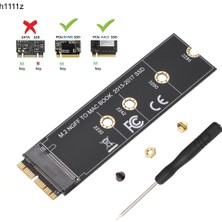 Yinstree M.2 Nvme SSD MacBook Air Pro Retina 2013-2017 Için Adaptör Kartı Dönüştürme Nvme/ahcı SSD Yükseltilmiş Kiti A1465 A1466 A1398 A1502 M2 (Yurt Dışından)