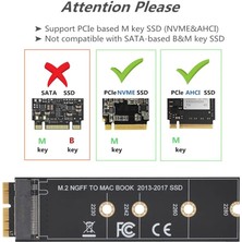 Yinstree M.2 Nvme SSD MacBook Air Pro Retina 2013-2017 Için Adaptör Kartı Dönüştürme Nvme/ahcı SSD Yükseltilmiş Kiti A1465 A1466 A1398 A1502 M2 (Yurt Dışından)