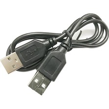 Yinstree USB 2.0 Tip A Erkek - USB A Erkek Sy Veri Şarj Kablosu Kablosu Konektörü 50CM I2O2 (Yurt Dışından)