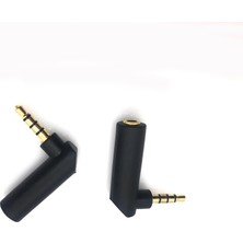 Yinstree Adet Sağ Açı Jack 3.5mm Dişi 2.5mm 4 Kutuplu Stereo Erkek Fiş Kulaklık Adaptörü Dıy Altın Kaplama Konnektör (Yurt Dışından)