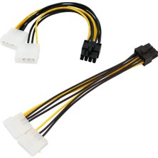 Yinstree 6 Inç 2 x Molex 4 Pin - 8-Pin Pcı Express Ekran Kartı Pci-E Atx Psu Güç Dönüştürücü Kablosu - Molex - Pcie 8 Pin Adaptör (Yurt Dışından)