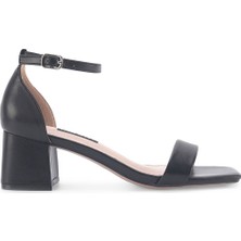 Nine West Pernoy 3fx Siyah Kadın Topuklu Sandalet