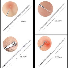 Pakuhit 4 Adet/takım Akne Kaldırma Iğnesi Paslanmaz Çelik Sivilce Siyah Nokta Remover Aracı Leke Yüz Cilt Bakımı Güzellik Yüz Gözenek Temizleyici (Yurt Dışından)