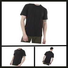 Uyguna-Yakala Siyah (600616)ALPINIST Lucid Erkek Pamuklu T-SHIRT-TSH.449