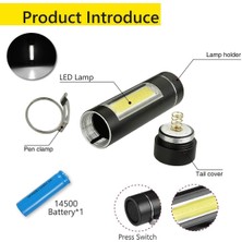 Pakuhit Zoom 10000 Lm Q5 + Cob LED Mini El Feneri 14500 4 Modlu Cep Feneri (Yurt Dışından)