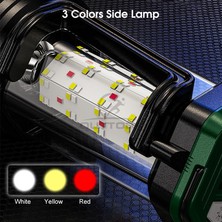 Pakuhit 10W El Lambası P150 Uzun Atış Işığı Güçlü Çok Fonksiyonlu Işık LED Projektör Cob'lu Yan Işık USB Şarj Edilebilir Çalışma Işığı (Yurt Dışından)