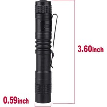 Pakuhit Nxfdsıoz 3x El Feneri Kalem Torch Süper Küçük Mini Aaa Xpe-R3 LED Lamba Kemer Klipsi Işık Cep Torch Kılıf ile (Yurt Dışından)