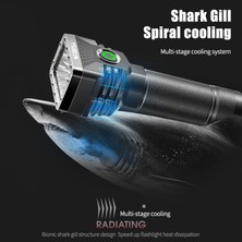 Pakuhit USB Şarj Edilebilir 6 LED El Feneri Mini Elektrikli Torch 4 -Gear Parlaklık Açık Kamp Yürüyüş Acil Durum Için Yüksek Güçlü LED El Feneri (Yurt Dışından)