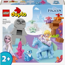 LEGO® DUPLO® | Disney Elsa ve Bruni Büyülü Ormanda 10418 - 2 Yaş ve Üzeri Çocuklar Için Elsa Mini Bebek Figürü Içeren Eğitici Oyuncak Yapım Seti (31 Parça)