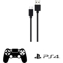 Philips Playstation 4 Ile Uyumlu Joystick Şarj Kablosu Usba To Micro 3A 45W Universal Hızlı Şarj ve Data Kablosu 2m DLC3106U