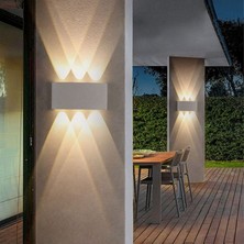 Full Reyon 6 Watt, Gün Işığı LED Amatür, Modern Işık Desenli Aplik, Haiti Desen Armatür, Iç ve Dış Mekan Aplik