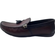 NSR N S R Erkek Bordo Loafer Ayakkabı N036-10