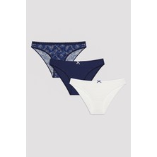 Penti Dark Blossom ÇoK Renkli 3lü Slip Külot