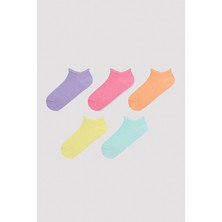 Penti Vibrant Colors Çok Renkli 5li Patik Çorap