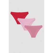 Penti Heart Çok Renkli 3lü Slip Külot