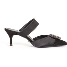 Dericlub Pl 984121 Süet Deri Saten Detay Terlik