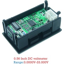 Bty Story Dijital 0.56 Inç LED Ekran 5 Bit Dc 0-33.000V Voltmetre Gerilim Ölçer Test Cihazı (Yurt Dışından)