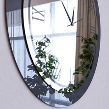 Camex Store Camex Modern Tasarım Roma Rakamlı Duvar Saati Gri