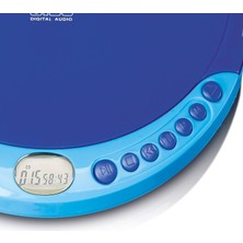 Lenco Taşınabilir CD Çalar Discman Şarj Özellikli Mavi
