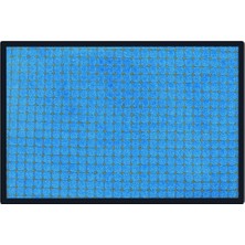 Stepmat Turkuaz Benekli Toz Kontrollü Pvc Tabanlı Nem Alıcı Kapı Önü Paspası