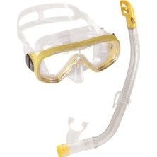 Cressi Junior Ondina Maske Top Şnorkel Seti Clear-Yellow