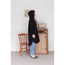 Ceylan Otantik Siyah Uzun Gömlek