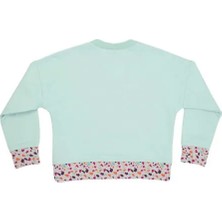 Jo&Juke Mint Yeşili Sloganlı Sweatshirt