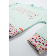 Jo&Juke Mint Yeşili Sloganlı Sweatshirt