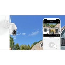 Kenko Ip Kamera Wifi Kontrollü 1080P Hd 2mp Dış Mekan Akıllı Güvenlik Kamerası Sd Kart Girişli Çift Işıklı