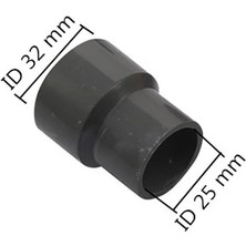 Luoditong Shop 32 Mm'den 25 Mm'ye Kadar Stil Bahçe Sulama Pvc Gri Düz Düşürücü Bağlantı Ortak Su Borusu Tamir Adaptörü Dıy Raf Parçaları (Yurt Dışından)