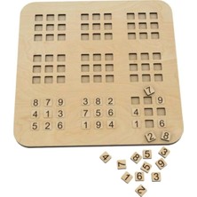Ankebut Ahşap Sudoku Oyunu 25*25 cm